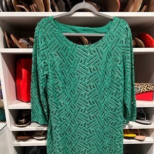 Lilly pulitzer green dress size 14 EUC.